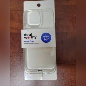 Deal Worthy Clear Phone Case for iPhone 15 Pro Max
